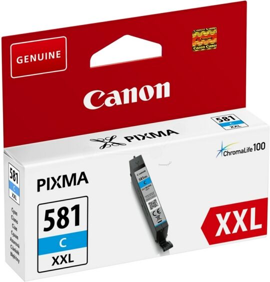 Canon Original Canon 1995 C 001 / CLI-581 CXXL Tintenpatrone cyan, 820 Seiten, 2,63 Rp pro Seite, Inhalt: 11 ml