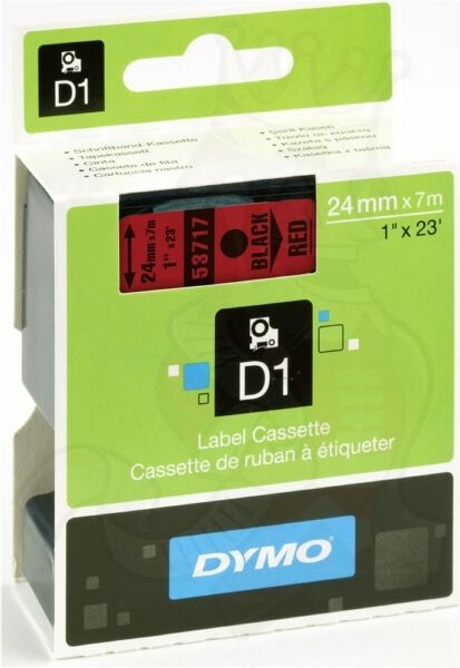 Dymo Original Dymo Labelwriter 400 Duo Etiketten (S0720970 / 53717) multicolor 24mm x 7m - ersetzt Labels S0720970 / 53717 für Dymo Labelwriter 400Duo