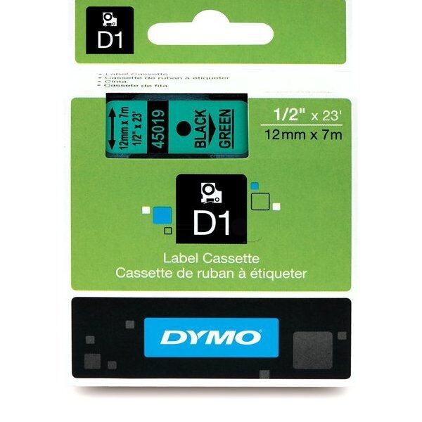 Dymo Original Dymo Labelmanager 200 Etiketten (S0720590 / 45019) multicolor 12mm x 7m - ersetzt Labels S0720590 / 45019 für Dymo Labelmanager200
