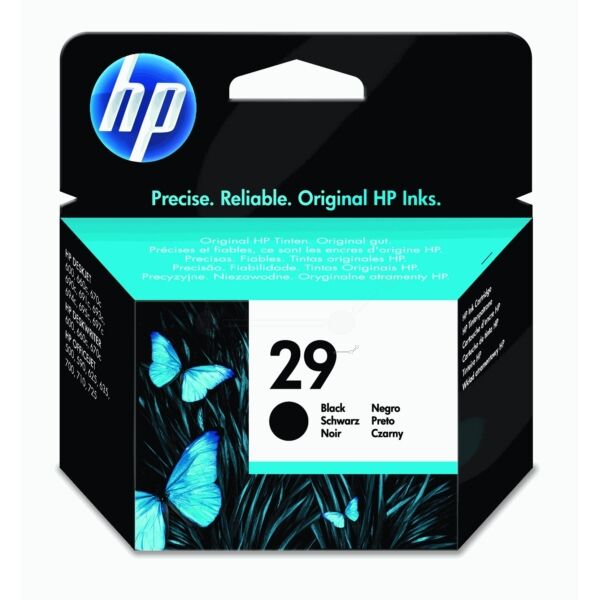 HP Original HP DeskJet 690 C Plus Tintenpatrone (29 / 51629 AE) schwarz, 650 Seiten, 14,07 Rp pro Seite, Inhalt: 40 ml