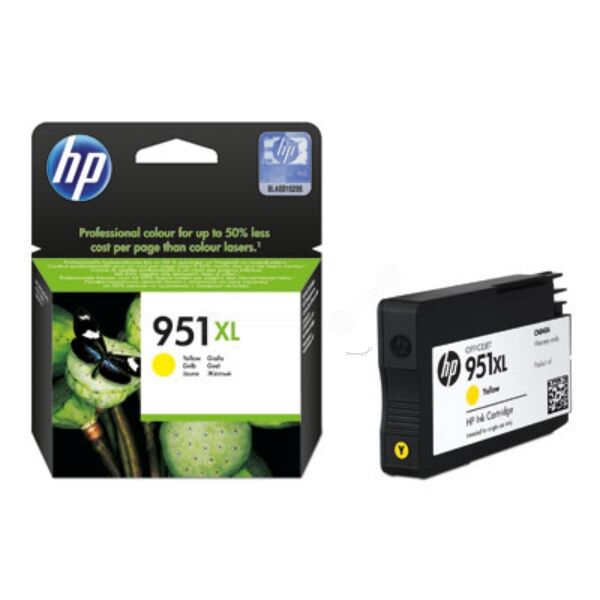 HP Original HP OfficeJet Pro 8640 e-All-in-One Tintenpatrone (951XL / CN 048 AE) gelb, 1.500 Seiten, 2,27 Rp pro Seite, Inhalt: 17 ml