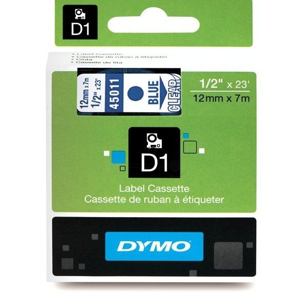 Dymo Original Dymo S0720510 / 45011 Etiketten multicolor 12mm x 7m - ersetzt Dymo S0720510 / 45011 Labels
