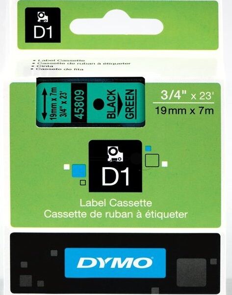 Dymo Original Dymo Labelmanager 450 Etiketten (S0720890 / 45809) multicolor 19mm x 7m - ersetzt Labels S0720890 / 45809 für Dymo Labelmanager450