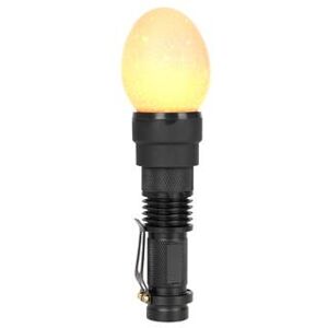 Kerbl LED-Schierlampe, Eierprüflampe mit zwei Aufsätzen für Eiergrößen ab 18mm