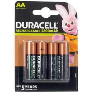 4x 1,2V Duracell Rechargeable AA Mignon Akku, HR6