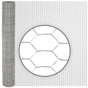 10m VOSS.farming Sechseckgeflecht, Hasendraht, Höhe 75cm - 13x0,7mm, verzinkt