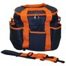 Kerbl Putztasche mit Trageriemen, Pferde-Putztasche für die tägliche Pferdepflege, marine/orange