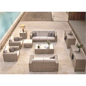 sofanella MADRID 1-Sitzer Gartensessel Garten Lounge Sessel 107cm Beige