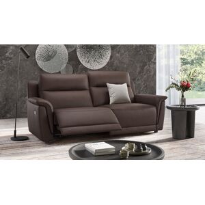 sofanella Ledersofa MALITO Ledercouch Relaxsofa 198x98x101cm Braun