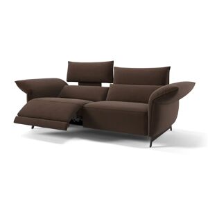 sofanella Designsofa Stoff CUNEO Stoffsofa Couch 244x101x89cm Braun