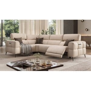 sofanella Designer Wohnlandschaft MEZZANO Ecksofa 280x100x97cm Beige