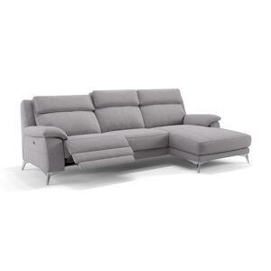 sofanella Designer Stoff Ecksofa ALIANO Eckcouch 280x95x100cm grau