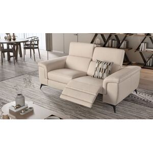 sofanella Ledersofa AMARO 2-Sitzer Leder Couch 196x108x97cm beige