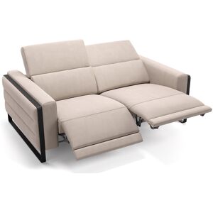 sofanella Stoffcouch DELTONA 2-Sitzer Relaxcouch Couchgarnitur 180x113x78cm Beige