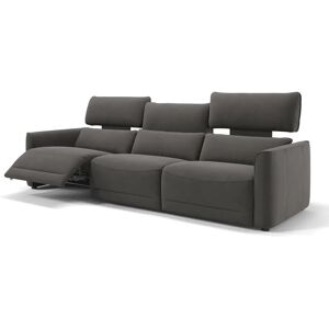 sofanella Stoff 3-Sitzer GALA Mega Couch 222x101x89cm grau