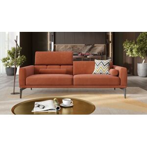 sofanella Stoff 3-Sitzer SALERNO Relaxcouch Design Couch 197x97x72cm Orange