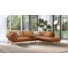 sofanella Ecksofa Leder ESTELLA Relaxcouch Design Couch 285x99x82cm Orange