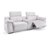 sofanella Bequemes Design Kinosofa MONTEFINO Kinocouch Sofa 216x75x108cm Weiss