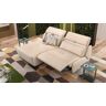 sofanella Ecksofa mit Relaxfunktion MODICA Leder Eckcouch 168x107x73cm Beige