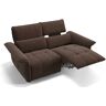 sofanella Stoff Garnitur ADRIA 2-Sitzer Couch 178x101x89cm braun