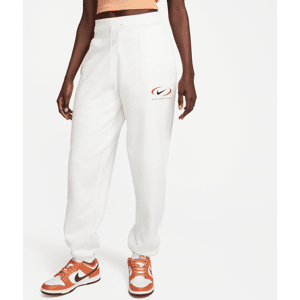 Nike Sportswear Phoenix FleeceExtragroße Damenhose mit hohem Bund - Weiß - M (EU 40-42)