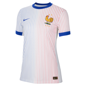 FFF (Men's Team) 2024/25 Match Away Nike Dri-FIT ADV Authentic Fußballtrikot für Damen - Weiß - M (EU 40-42)