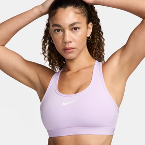 Nike Swoosh Medium Support Sport-BH mit Polster für Damen - Lila - XXS