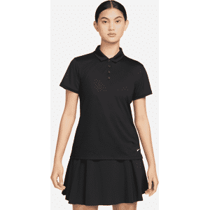 Nike Dri-FIT Victory Golf-Poloshirt für Damen - Schwarz - XS (EU 32-34)