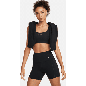 Nike Universa Bike-Shorts mit Taschen, mittlerem Halt und hohem Bund für Damen (ca. 12,7 cm) - Schwarz - XXL (EU 52-54)