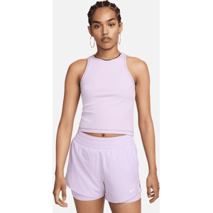 Nike One FittedDri-FIT Ripp-Tanktop für Damen - Lila - L (EU 44-46)