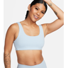 Nike Alate All U Sport-BH mit leichtem Halt, leichtem Futter und U-Ausschnitt für Damen - Blau - S