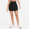 Nike OneDri-FIT Shorts mit Futter und besonders hohem Taillenbund für Damen (ca. 7,5 cm) - Schwarz - L (EU 44-46)
