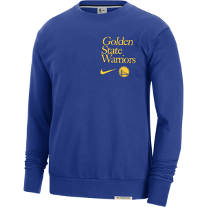 Golden State Warriors Standard Issue Nike Dri-FIT NBA-Sweatshirt mit Rundhalsausschnitt für Herren - Blau - S