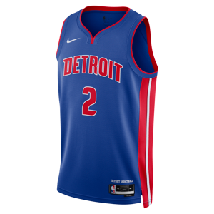 Detroit Pistons Icon Edition 2022/23Nike Dri-FIT NBA Swingman Trikot für Herren - Blau - XXL