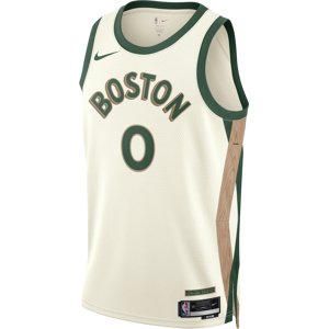 Jayson Tatum Boston Celtics City Edition 2023/24 Nike Dri-FIT NBA Swingman Trikot für Herren - Weiß - S