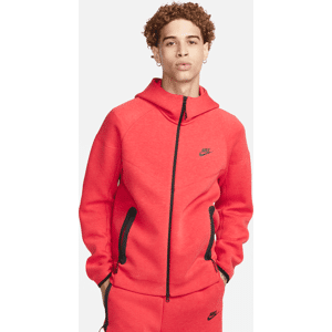 Nike Sportswear Tech Fleece Windrunner Herren-Hoodie mit durchgehendem Reißverschluss - Rot - S