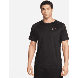 Nike ReadyNike Dri-FIT Kurzarm-Fitness-Oberteil für Herren - Schwarz - M