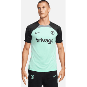 Chelsea FC Strike Third Nike Dri-FIT Kurzarm-Fußballoberteil aus Strickmaterial für Herren - Grün - S