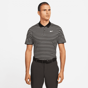 Nike Dri-FIT VictoryGestreiftes Golf-Poloshirt für Herren - Schwarz - M