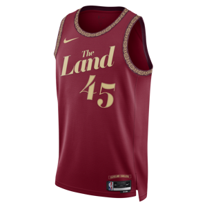 Donovan Mitchell Cleveland Cavaliers City Edition 2023/24Nike Dri-FIT NBA Swingman Trikot für Herren - Rot - L