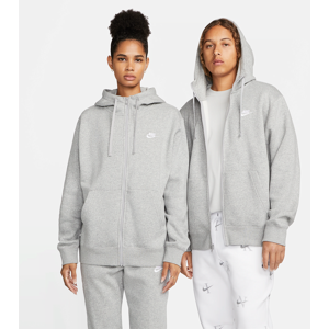 Nike Sportswear Club FleeceHerren-Hoodie mit durchgehendem Reißverschluss - Grau - XXL Tall