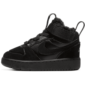 Nike Court Borough Mid 2Schuh für Babys und Kleinkinder - Schwarz - 21