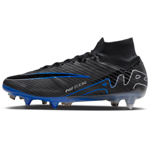 Nike Mercurial Superfly 9 Elite High-Top-Fußballschuh für weichen Rasen - Schwarz - 36.5