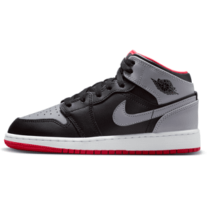 Air Jordan 1 Mid Schuh für ältere Kinder - Schwarz - 38.5