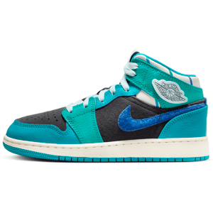 Air Jordan 1 Mid Sneaker SchoolSchuh für ältere Kinder - Grau - 35.5