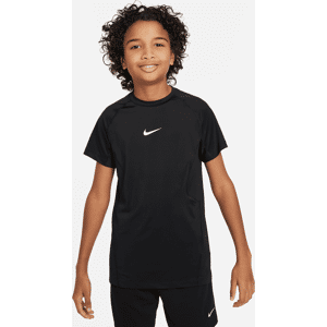 Nike Pro Dri-FIT Kurzarmshirt für ältere Kinder (Jungen) - Schwarz - XS