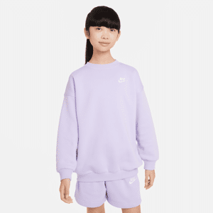 Nike Sportswear Club FleeceExtragroßes Sweatshirt für ältere Kinder (Mädchen) - Lila - XS