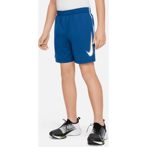 Nike Multi Dri-FIT Trainingsshorts mit Grafik für ältere Kinder (Jungen) - Blau - M