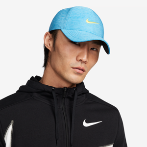 Nike Dri-FIT ClubStrukturierte, melierte Cap - Blau - L/XL