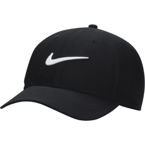 Nike Dri-FIT ClubStrukturierte Swoosh-Cap - Schwarz - M/L